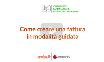 Come creare una fattura - modalità guidata