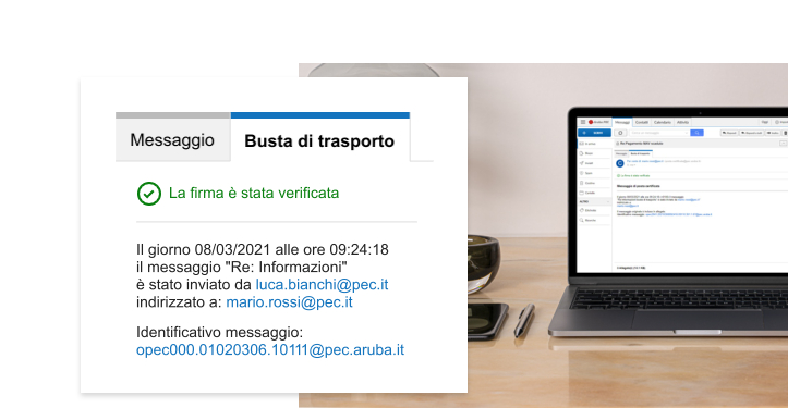 Visualizzazione messaggi e buste di trasporto